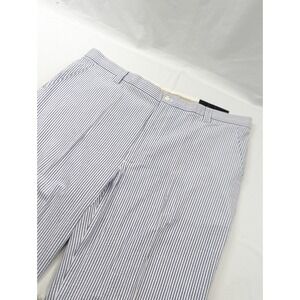 New Harold Powell 42x32 Blue Stripe 100% Cotton Seersucker Mens Chino Pants